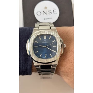 Eşref Tek Model Coliseum Çelik Saat Aktif Takvim Su Gçmz