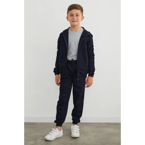 Kapüşonlu Fermuarlı Unisex Çocuk Eşofman Takımı