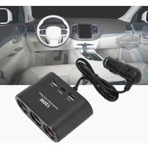 Üniversal 3 Lü Çakmak Soketi 120W Çakmaklık Çoğaltıcı 2 USB 1 Type-C Araç Şarj Cihazı Çakmaklık Şarj Çakmak Çoklayıcı 12V/24V ONT289