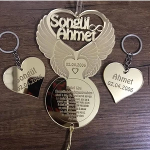 Olur O Zaman Kişiye Özel Atet-El Kürsi Dikiz Aynası Süsü (2 Anahtarlıklı)