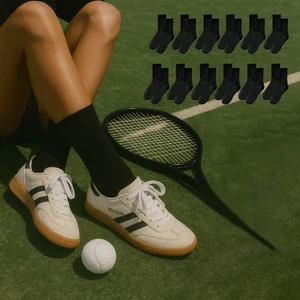 Kral Socks Unisex 12 Çift Pamuklu Tenis Spor Uzun Soket Boy Çorap