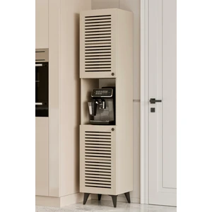 Furnitt Home Sümer Panjur Kapaklı Açık Raflı Mdf Banyo Dolabı- Kiler Dolabı- Mutfak Dolabı - Çok Amaçlı Saklama Dolabı