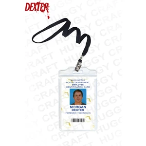 Huggy Craft Dexter Morgan Kimlik Kartı | Kaliteli Baskı Pvc Kart + Boyun Askılığı + Şeffaf Su Geçirmez Kartlık