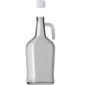 3 Litre Kulplu Galon Cam Şişe Yağlık Plastik Kapaklı Şeffaf Yağdanlık FMA04357