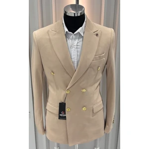 Sabri Zengin Erkek Kruvaze Slim Fit Blazer Ceket