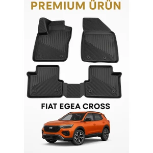 Black Gold Fiat Egea Cross Uyumlu 3D Oto Paspas Premium