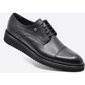 Hakiki Deri Siyah Günlük Erkek Ayakkabı 2928 46