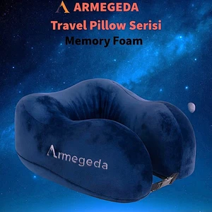 Armrgeda Visco Boyun Destekli Seyahat Yastığı Lacivert – U Şekilli