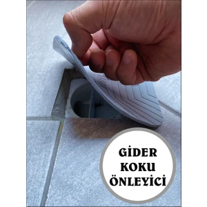 Gri Renk Kötü Koku Önleyici Silikon Mat Banyo Mutfak Lavabo Balkon Gider Tıpası Kapağı Böcek Önleyici Kapak