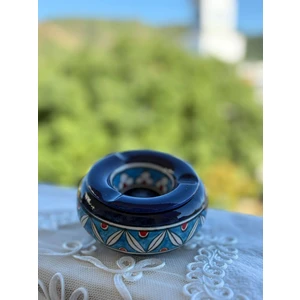 El Yapımı Seramik Kapaklı Küllük
