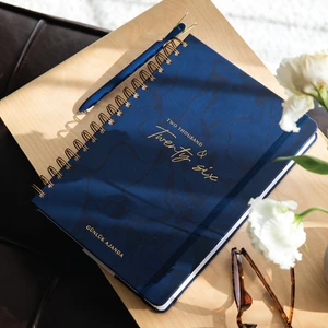 2026 Spiralli Günlük Ajanda 12 Aylık – 17X24 cm Lacivert