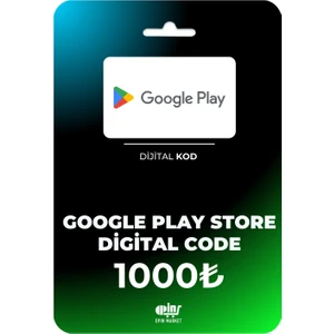 Opin Market Google Play Store Dijital Hediye Kodu 1000TL