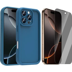 iPhone 16 Pro Max Kılıf Kamera Korumalı Zore Ananas Kapak + Hayalet Ekran Koruyucu