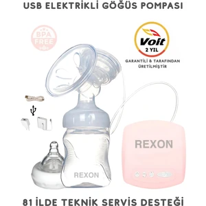 USB Elektrikli Göğüs Pompası Masaj ve Biberon Özellikli 9 Faklı Mod Süt Sağma Pompası