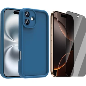 iPhone 16 Plus Kılıf Kamera Korumalı Zore Ananas Kapak + Hayalet Ekran Koruyucu