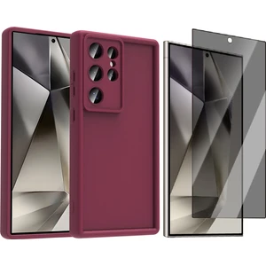 Samsung Galaxy S25 Ultra Kılıf Kamera Korumalı Zore Ananas Kapak + Hayalet Ekran Koruyucu