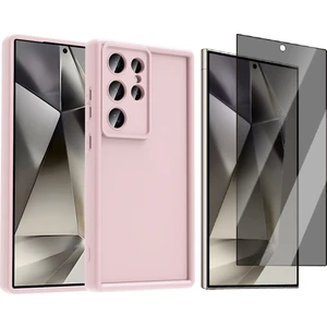 Samsung Galaxy S25 Ultra Kılıf Kamera Korumalı Zore Ananas Kapak + Hayalet Ekran Koruyucu