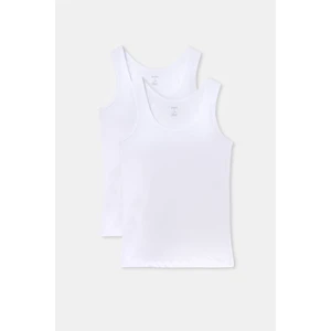 Erkek Geniş Yakalı %100 Pamuk 2'li Paket Atlet D1010