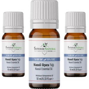 Intense Natural Nioli Uçucu Yağı 10 ml x 3 %100 Saf ve Doğal Niaouli Essential Oil