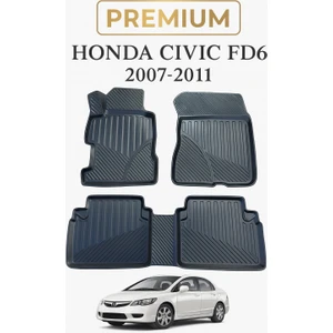 Black Gold Honda Civic Fd6 2007-2011 Uyumlu 3D Oto Paspas Premium