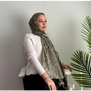 Kamer Scarf Etnik Desen Jakar Şal