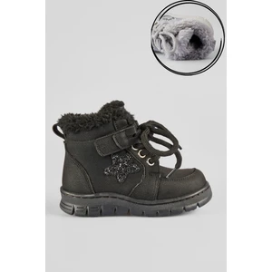 22-36 Numara Içi Kürklü Kaymaz Taban Kışlık Kız Çocuk Bot