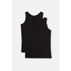 Erkek Geniş Yakalı %100 Pamuk 2'li Paket Atlet D1010