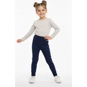 Kız Çocuk Pamuklu Likralı Şardonlu Mevsimlik Tayt