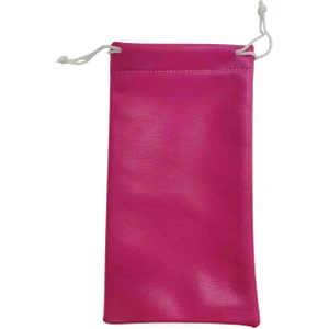 Betül Optik Deri Görünümlü Gözlük Torba Kılıfı Pembe Renk