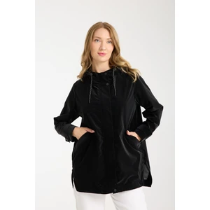 Kadın Rahat Kesim Kapüşonlu Trençkot