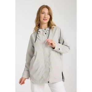 Kadın Rahat Kesim Kapüşonlu Trençkot