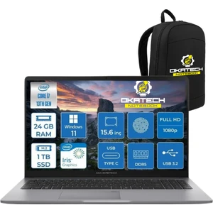 Expertbook P1 P1503 Intel Core I7-13700H 24GB Ddr5 1 TB SSD Wın 11 Pro 15.6 Fhd Intel UHD Taşınabilir Bilgisayar +  NOTEBOOK ÇANTASI