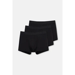 Erkek Pamuklu Lastik Detaylı 3'lü Paket Boxer D5210