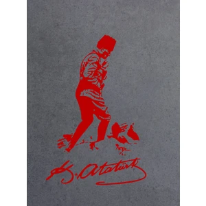 Sticker Dizayn Mustafa Kemal Atatürk Kocatepe Silüet Sticker - Araba Oto Motosiklet Karavan Sticker 00617