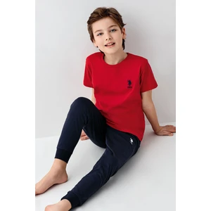 U.S. Polo Assn. U.s. Polo Assn Erkek Çocuk Kırmızı Pijama Takımı