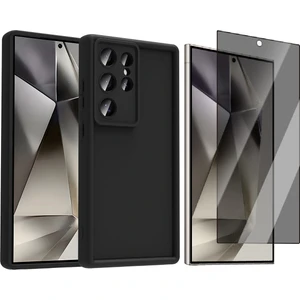 Samsung Galaxy S24 Ultra Kılıf Kamera Korumalı Zore Ananas Kapak + Hayalet Ekran Koruyucu