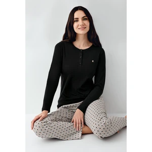 Pierre Cardin Kadın Siyah Pijama Takımı
