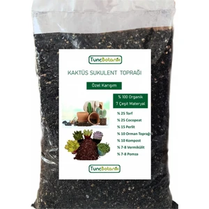 Tunç Botanik KAKTÜS SUKULENT TOPRAĞI - ÖZEL KARIŞIM 5 Litre