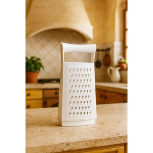 EW's Kitchenware Akrilik Beyaz El Kesmeyen Hazneli Rende