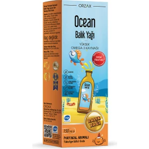 Ocean Balık Yağı Şurup Portakal Aromalı 150 ml