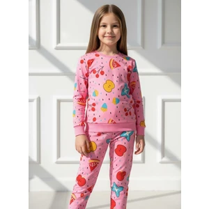 Kumrunun Dünyası Renkli Alt Üst Takım Pijama Takımı (Kalıbı Dar)