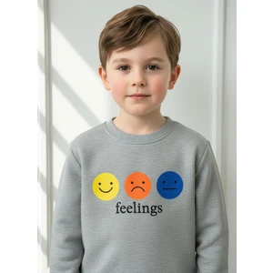 Kumrunun Dünyası Baskılı Şardonlu Sweat Erkek Çocuk Sweatshirt