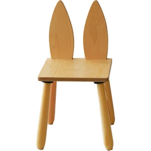 Wood & Joy Doğal Ahşap Renkli Çocuk Sandalye Tilki