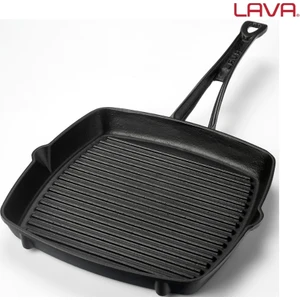 Kare Döküm Izgara Tava - Siyah - 26x26 cm