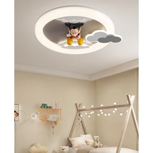 Moddy Ledli Mickey Desenli Plafonyer Çocuk Odası Avize