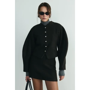 Suud Collection Acı Kahve Gigi Mini Etek