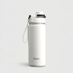 1 Hand Leak-Proof Sızdırmaz Çelik Termos 500 Ml Star Whıte St-220