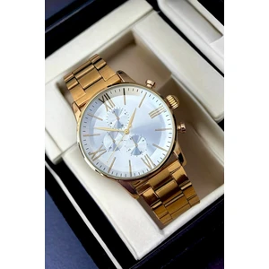 Güncel Vitrin Premium Infinity Ipc Kaplama Gold Erkek Kol Saati