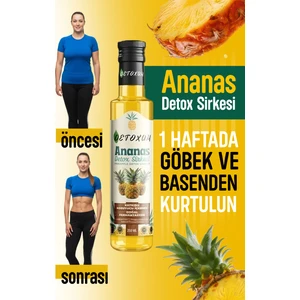 İLK HAFTADA HAFİFLE!! ananas detoks sirkesi zayıflama diyet ürünleri detox form  sirke bitkisel besin çayı zayıflatmak destekleyici  odem vesıskınlık
