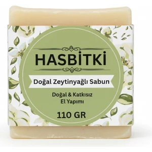 Zeytinyağlı Sabun 110 g – El Yapımı, Bitkisel ve Doğal İçerikli Katı Sabun